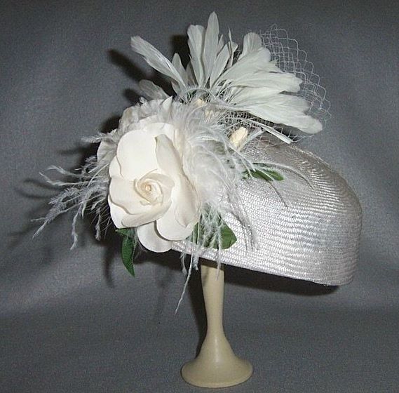 White Gardenia Straw Hat